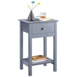 table de chevet en bois couleur grise