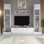 Meuble TV RAFF couleur blanc , mdf stratifié