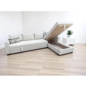 Canapé lit avec coffre Liliane de dimension spacieuse 280x200cm